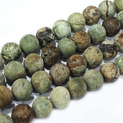 Natural Green Opal Beads Strands&nbsp;G-K209-04B-12mm-A