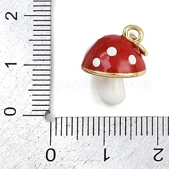 Brass Enamel Pendants&nbsp;KK-Z123-16G