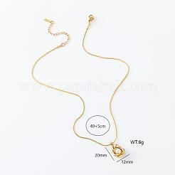 1Pc Stainless Steel Pave Plastic Pearl Oval Pendant Necklaces for Women&nbsp;AJ1636