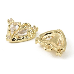 Brass Micro Pave Cubic Zirconia Charms&nbsp;LS-KK-C107-14B-G