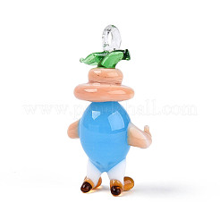 Handmade Lampwork Cartoon Onion Pendants&nbsp;LAMP-T025-11M