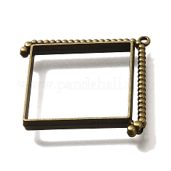 Alloy Open Back Bezel Pendants&nbsp;PALLOY-I223-08AB