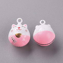 Baking Paint Brass Bell Pendants&nbsp;KKB-S002-009