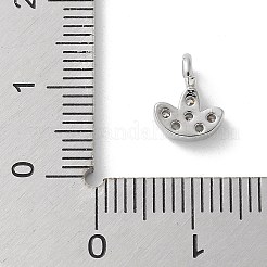 Brass Micro Pave Cubic Zirconia Pendants&nbsp;KK-P292-02P