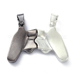 Alloy Magnetic Friendship Controller Necklace Set&nbsp;PALLOY-D204-01BS