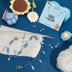 Knitting Row Counter Chains & Locking Stitch Markers Kits&nbsp;HJEW-AB00487