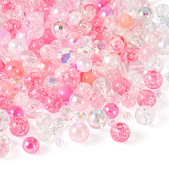 Transparent & Opaque Acrylic Bead&nbsp;OACR-TAC0002-08B