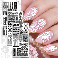 Stainless Steel DIY Nail Art Templates&nbsp;MRMJ-WH0092-234