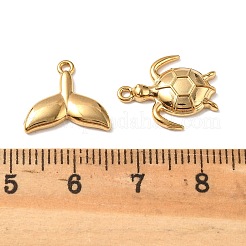 10Pcs 304 Stainless Steel Pendants&nbsp;STAS-D373-05G