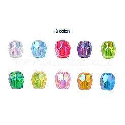 AB Color Plated Eco-Friendly Transparent Acrylic Beads&nbsp;TACR-CJ0001-13