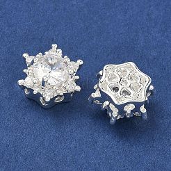 Brass Pave Cubic Zirconia Multi-Strands Links&nbsp;KK-B172-09S-03