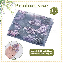 Butterfly & Dragonfly Pattern Polyester Fabric&nbsp;FIND-WH0816-050A