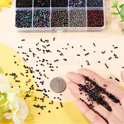 6200Pcs 100G 10 Styles Glass Seed Beads&nbsp;SEED-TA0001-72