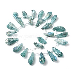 Electroplated Natural Quartz Crystal Beads Strands&nbsp;G-G890-A-11