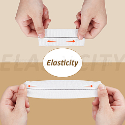 10 Yards Flat Polyester Elastic Cord&nbsp;SRIB-BC0001-35A