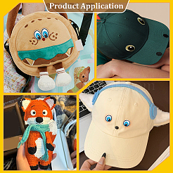 20 Pairs Polyester Cloth Self-adhesive Patches&nbsp;DIY-PH0038-19B