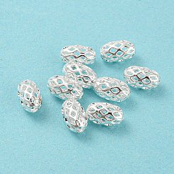 Brass Filigree Beads&nbsp;KK-H737-8x5mm-S