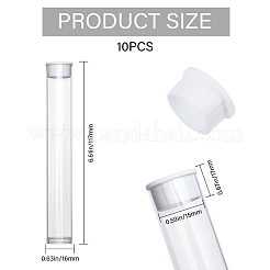 PVC Plastic & Rubber Transparent Storage Tube&nbsp;FIND-WH0176-05A