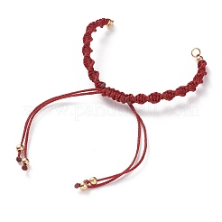 Adjustable Polyester Braided Cord Bracelet Making&nbsp;AJEW-JB00848