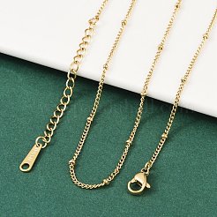 Ion Plating(IP) 304 Stainless Steel Satellite Chain Necklace for Men Women&nbsp;X-NJEW-M200-05G