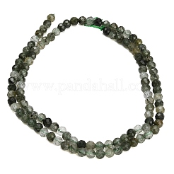 Natural Green Rutilated Quartz Beads Strands&nbsp;GG-CBA9722-A05-4mm
