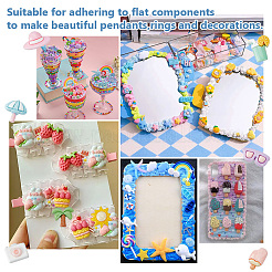 80Pcs 8 Styles Summer Theme Opaque Resin Decoden Cabochons&nbsp;CRES-OC0001-13