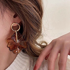 Alloy Acrylic Stud Earrings for Women&nbsp;WGF3E6B-01