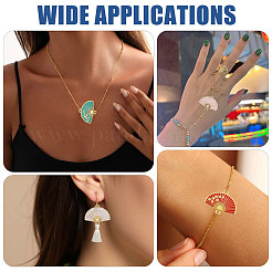 40Pcs 4 Styles Alloy Enamel Connector Charms&nbsp;ENAM-BC0001-08