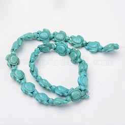 Dyed Synthetic Turquoise Beads Strands&nbsp;G-M152-10-B