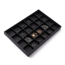 Stackable Wood Display Trays Covered By Black Leatherette&nbsp;PCT107