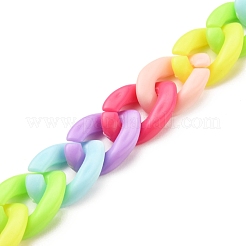 Imitation Jelly Handmade Acrylic Curb Chains&nbsp;AJEW-JB00772