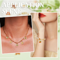 36Pcs 9 Styles Alloy Enamel Pendants&nbsp;ENAM-SC0006-23