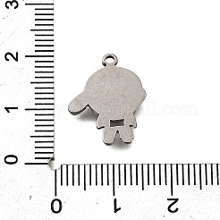 304 Stainless Steel Pendants&nbsp;STAS-Q362-01C-P