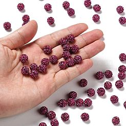 Pave Disco Ball Beads&nbsp;RB-A130-10mm-16