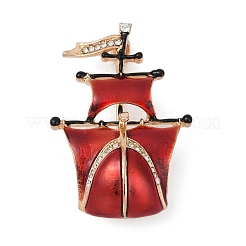 Sailing Boat Enamel Pins&nbsp;JEWB-D303-03G