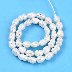 Natural Cultured Freshwater Pearl Beads Strands&nbsp;LS-PEAR-N012-02N-01