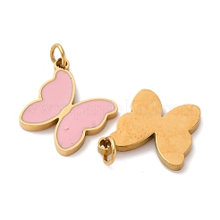 304 Stainless Steel Enamel Pendants&nbsp;STAS-U061-24G-B