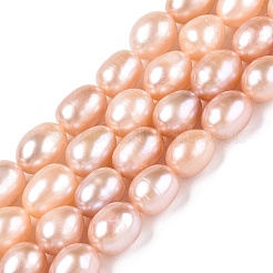 Natural Cultured Freshwater Pearl Beads Strands&nbsp;PEAR-Q003-7mm-03