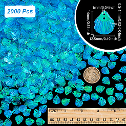 2000Pcs UV Plating Resin Charms&nbsp;RESI-NB0002-17B