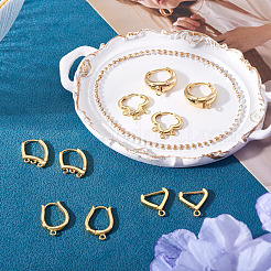 10Pcs 5 Styles Hoop Earring Finding&nbsp;KK-TA0002-98
