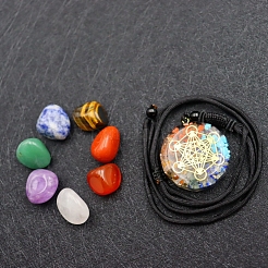 Natural Mixed Healing Stones Set for Meditation Reiki&nbsp;PW-WG52507-01