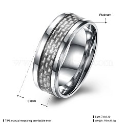 Men's Stainless Steel Finger Rings&nbsp;RJEW-BB27567-A-9