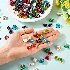 100Pcs 10 Styles Transparent Acrylic Beads&nbsp;MACR-TA0002-21
