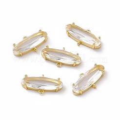 Rack Plating Brass Connector Charms&nbsp;KK-M231-15G-E