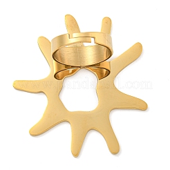 304 Stainless Steel Adjustable Rings for Women&nbsp;RJEW-F158-02G-04
