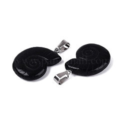 Natural Obsidian Pendants&nbsp;G-Q601-45A