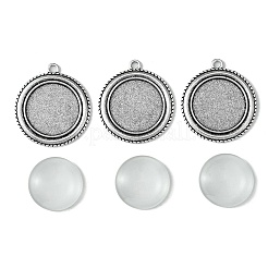 DIY Blank Tibetan Style Alloy Pendants Making Kit&nbsp;DIY-FS0005-80C