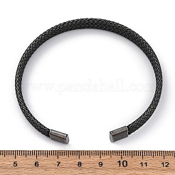 316 Surgical Stainless Steel Cuff Bangles for Men&nbsp;BJEW-P319-05B-B