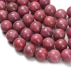 Natural Rhodonite Beads Strands&nbsp;G-F820-K06-10mm