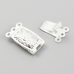 304 Stainless Steel Box Clasps&nbsp;STAS-H151-14S